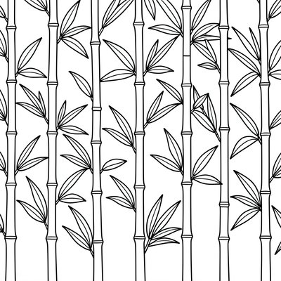 Tło bambusowe - kolorowanka
