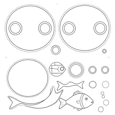 Szablony do wycinania — elementy łodzi