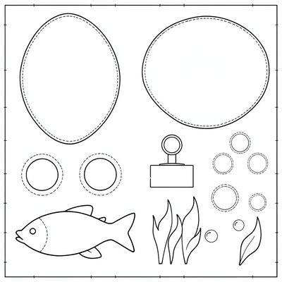 Szablony do wycinania — elementy łodzi