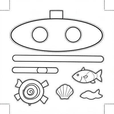 Szablony do wycięcia: elementy łodzi