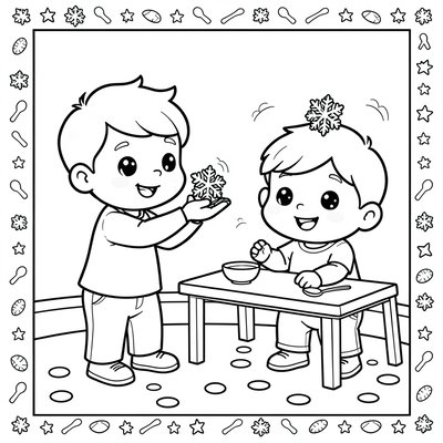 Kolorowanka — Równowaga z płatkiem