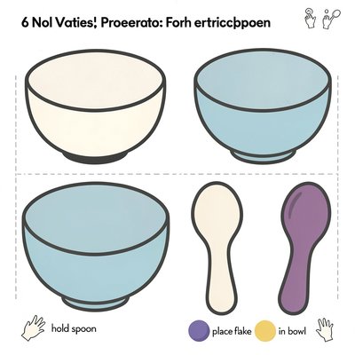 Szablon miseczki i łyżki