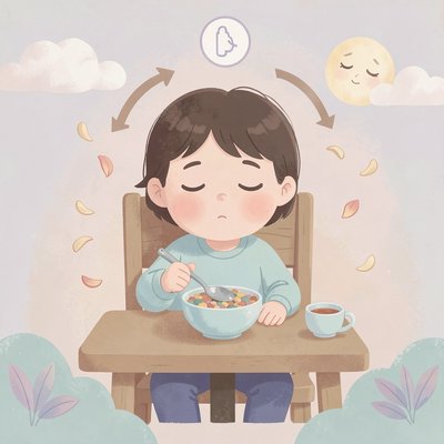 Plakat uspokajający — Pożegnanie i oddechy