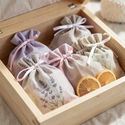 Zapachowe saszetki — pudełko sensoryczne