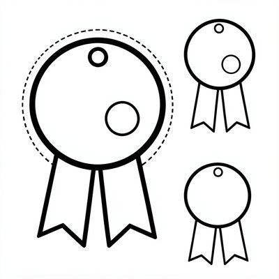 Szablon medalu do druku (A4)