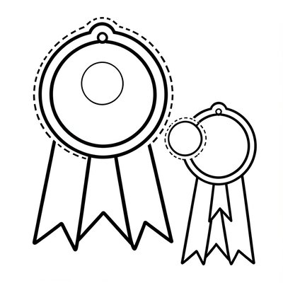 Szablon medalu do druku (A4)