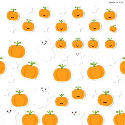 Dekoracja klasowa: girlanda z dyni i duchów