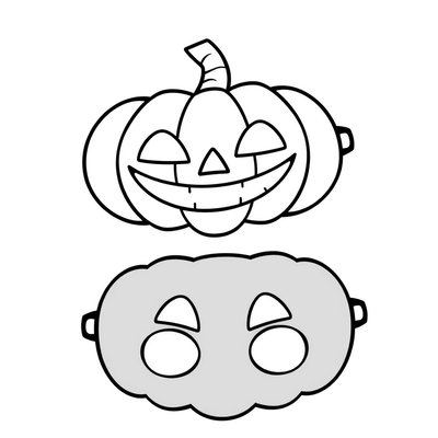 Szablony masek: dynia i duch