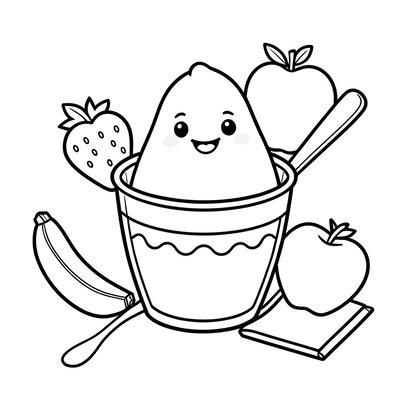 Kolorowanka — postać budyniu