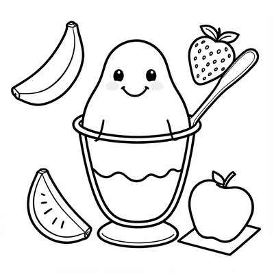 Kolorowanka — postać budyniu