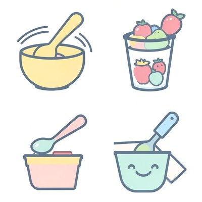 Karty krok po kroku — ikony instruktażowe