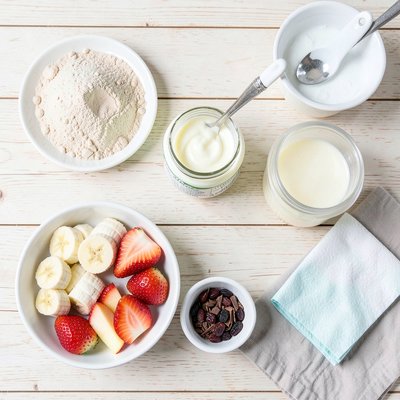 Zdjęcie składników — flat lay