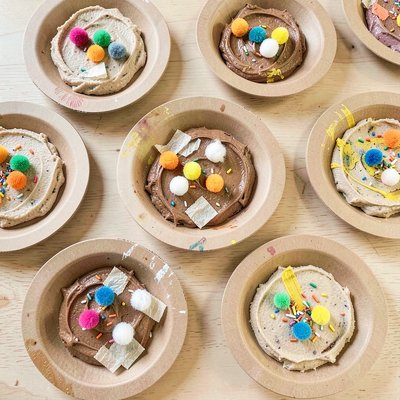 Gotowe talerzyki budyniowe — galeria prac