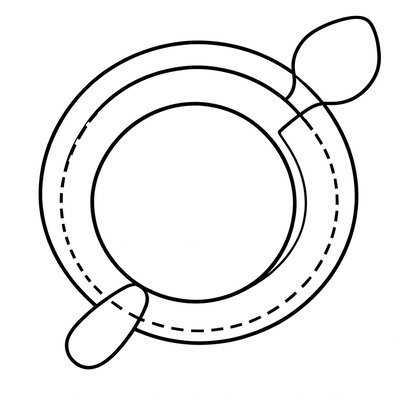 Talerzyk do wycięcia — szablon