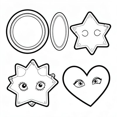 Szablony masek - arkusz A4