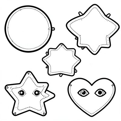 Szablony masek - arkusz A4