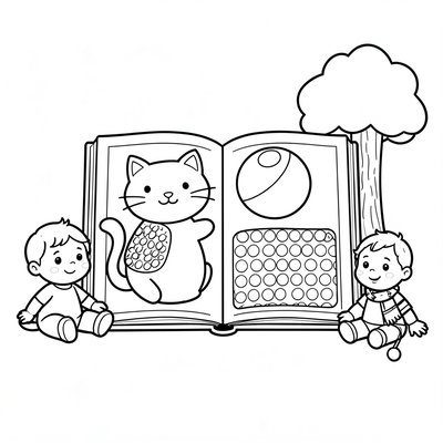 Kolorowanka — Proste obrazki dotykowe