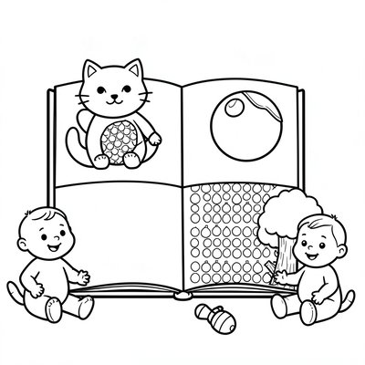 Kolorowanka — Proste obrazki dotykowe