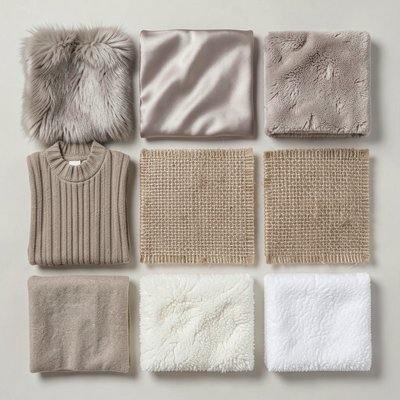 Plansza faktur — próbki materiałów