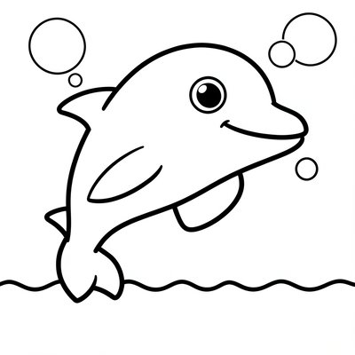Strona do kolorowania – delfin