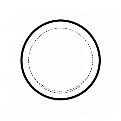 Szablon talerzyka / obrys planety (A3)