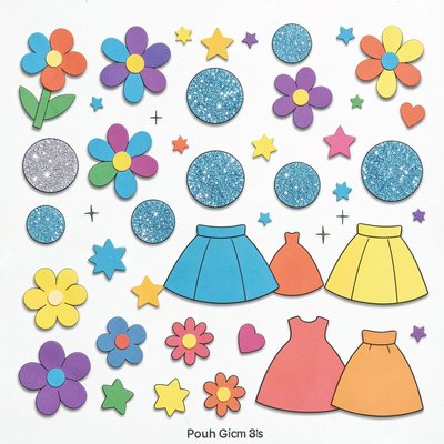 Arkusz dekoracyjny — elementy do wycięcia