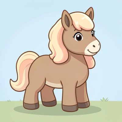 Duży plakat — przyjazny koń (powitanie)