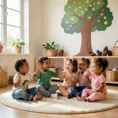 Scena powitania w kole