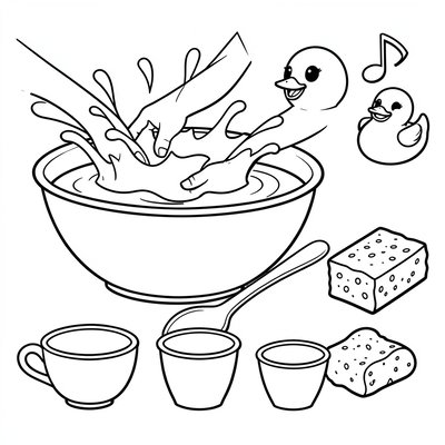 Kolorowanka — Plusk, plusk, plusk