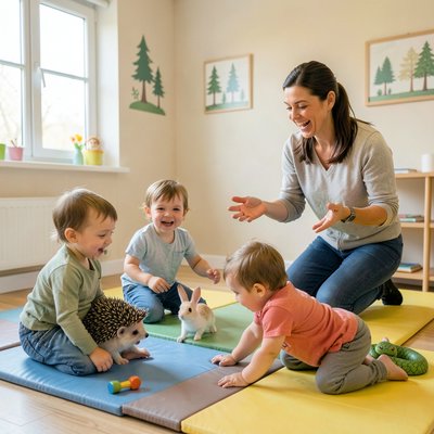 Ruch — Dzieci naśladują zwierzątka leśne