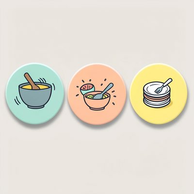 Karty ról zespołów (mieszanie, dodatki, talerzyki)