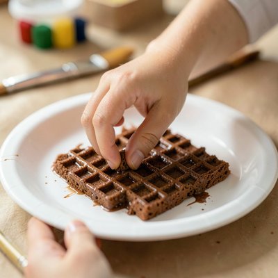 Odbijanie pieczątki — zbliżenie dłoni