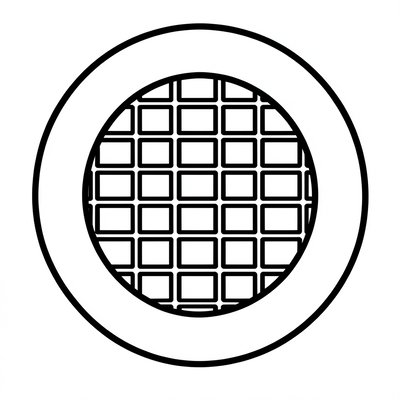 Szablon 'gofra' na talerzyk (kontury)