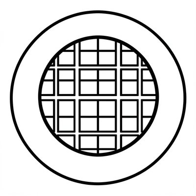 Szablon 'gofra' na talerzyk (kontury)