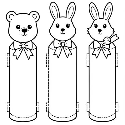 Szablony kukiełek na palec