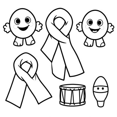 Kolorowanka — pacynki i chustki