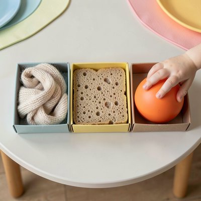 Skrzynia sensoryczna — widok z góry