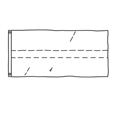 Kolorowanka: Prosta flaga (dla maluchów)