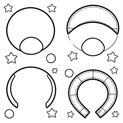 Szablon: Papierowy nos klauna i opaska