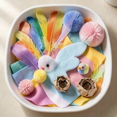 Taca faktur — zbliżenie materiałów sensorycznych