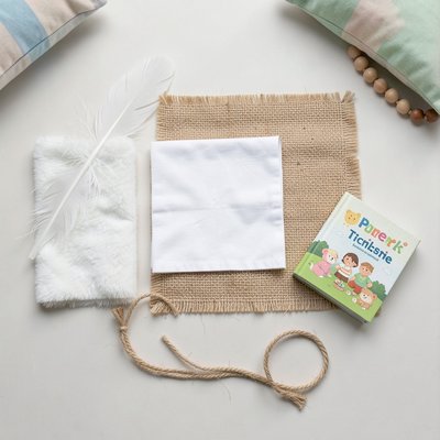 Zestaw dotykowy — ujęcie płaskie (flatlay)