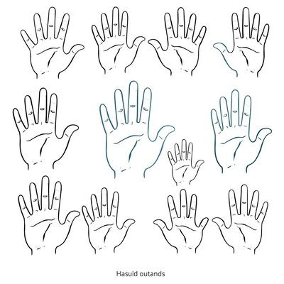 Szablony dłoni do wycinania