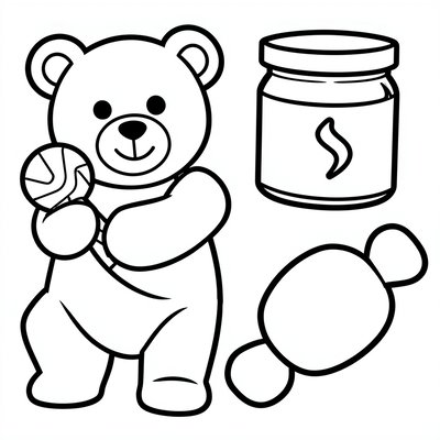 Kolorowanka — motywy karmelowe