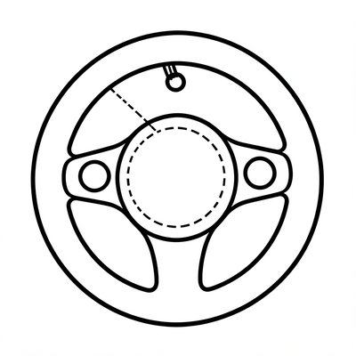 Szablon kierownicy - kontury do wycięcia