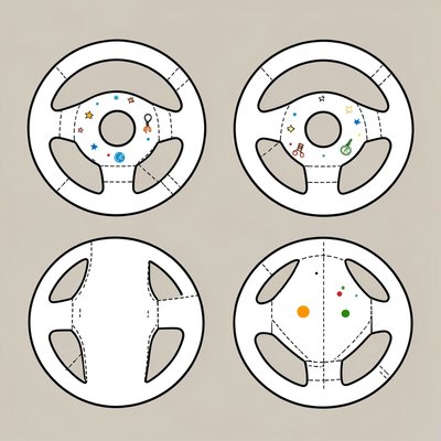 Szablon kartonowej kierownicy - do wydruku