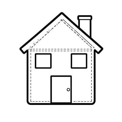 Szablon dużego domku