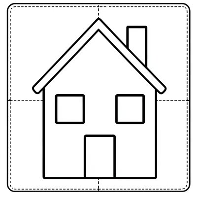 Szablon dużego domku