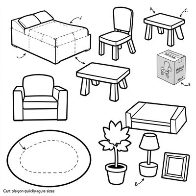 Szablony mebli i akcesoriów