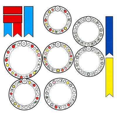 Medal Zdrowia — szablon do dekoracji