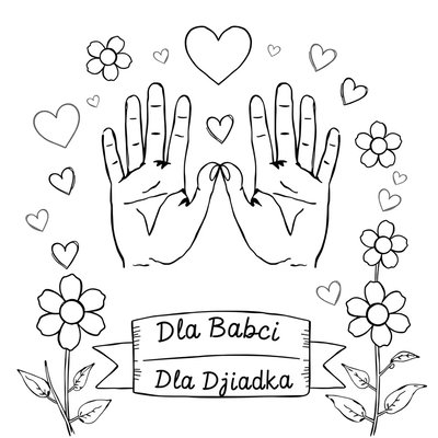 Kolorowanka — odcisk dłoni